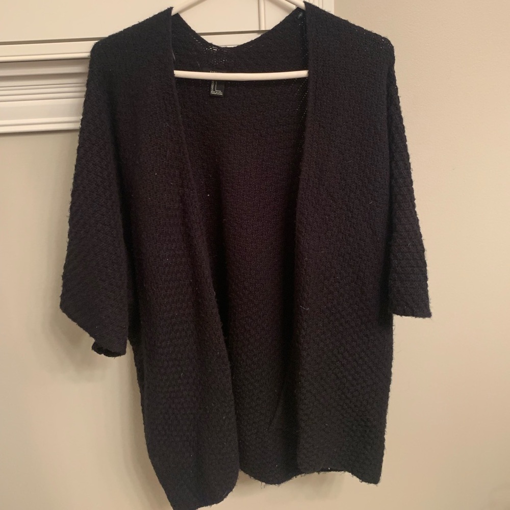 Forever21 Black Oversized Cardigan